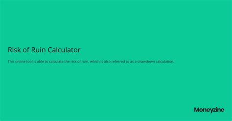 risk of ruin calculator pension.